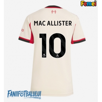 Liverpool Alexis Mac Allister #10 Tricou Fotbal Replică 2025-26 Femei Deplasare